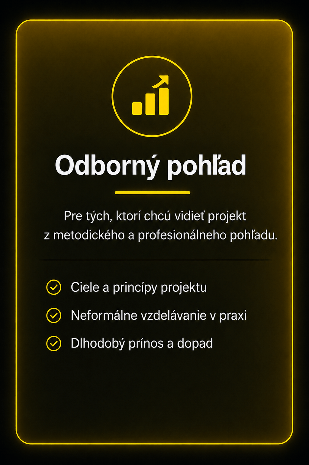 Odborný pohľad na projekt Prekročme hranice spolu